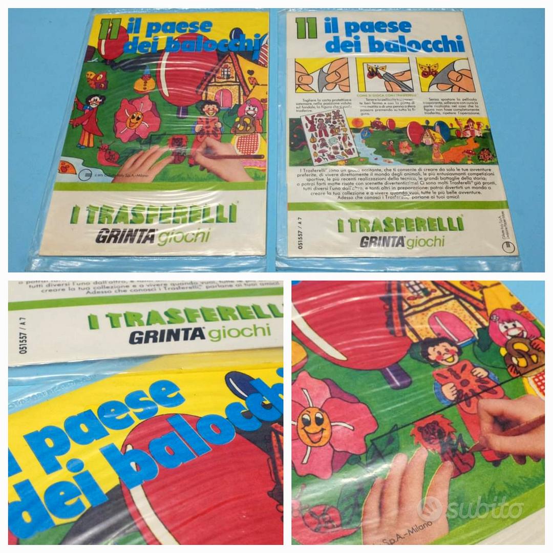 Trasferelli Grinta Giochi 1975 LIBRO nuovi fiabe - Collezionismo In vendita  a Firenze