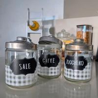 Set 3 Barattoli Vetro Cucina (700ml)