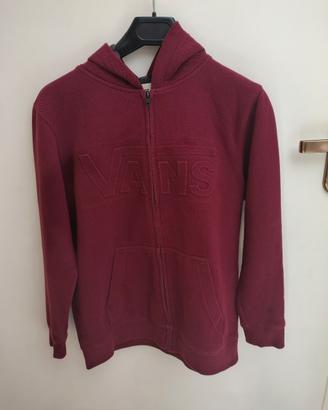 Vans Felpa Borgogna con zip