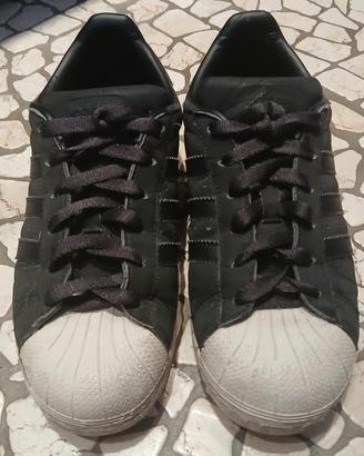 Adidas Superstar nere in pelle n.38 