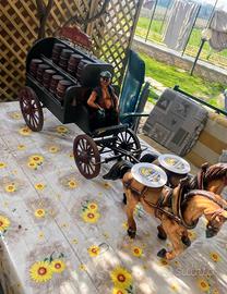 Carrozza con cavalli per locali pubblici o case