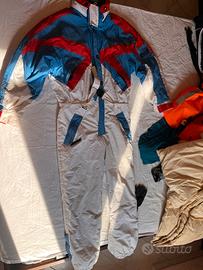 Tuta da sci vintage intera, unisex anni 90