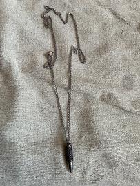 Collana Zancan in argento con proiettile