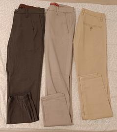 Lotto 3 Pantaloni Slim Bruno Leoni & Malcom Chic