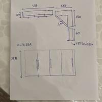 Armadio angolare nuovo