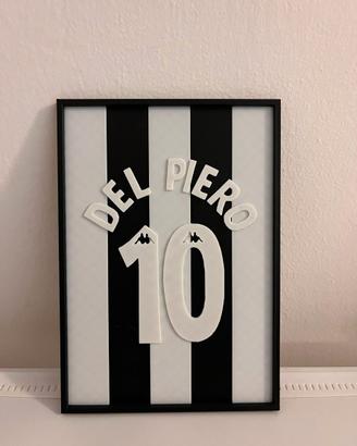 Quadro Juventus Del Piero