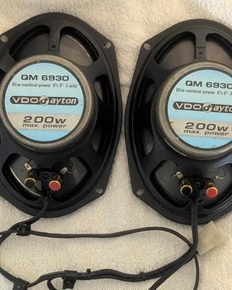 Coppia di altoparlanti Vdo Dayton 200 watt QM6930 