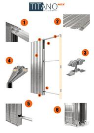 Controtelaio/Scrigno 70cm TITANO MITO Nuovo