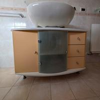 Mobile bagno+pensile+specchiera+mensola