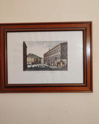 Stampa con cornice napoli