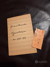 G.F.Malipiero"Gli eroi di Bonaventura"+ biglietto