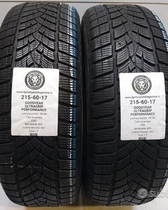 2 gomme 215 60 17 goodyear a38788