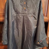 SMATI - poncho nero elegante per donna