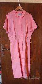 Abito in puro lino rosa tg.44/46