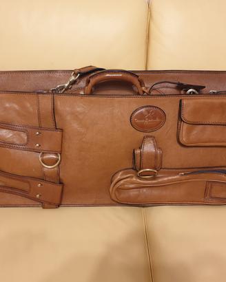 Borsa da tennis in puro cuoio Barantani