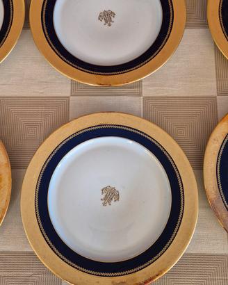 Servizio piatti Limoges Chastagner bordo oro