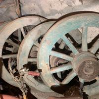 ruote carro in legno