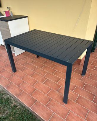Tavolo da giardino allluminio 130x77 - 180x77