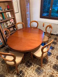 Tavolo legno allungabile estendibile con sedie