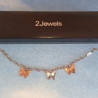 Bracciale charms farfalle