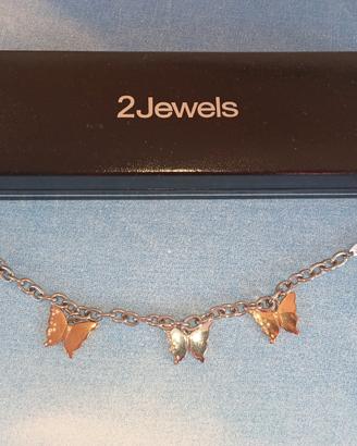 Bracciale charms farfalle