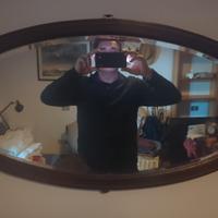 specchio vintage Emilana in noce 