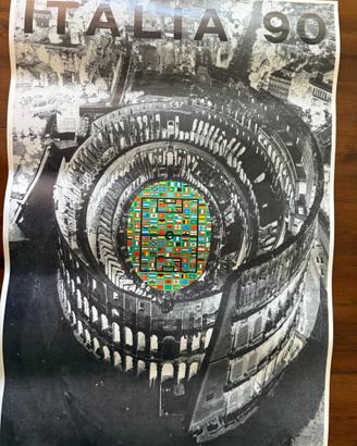 Alberto Burri 1990 - Poster ITALIA 90