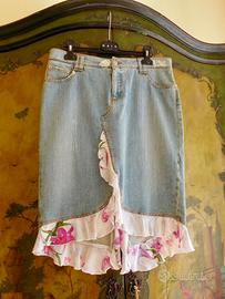 Gonna MARIELLA BURANI taglia 42 in cotone e seta