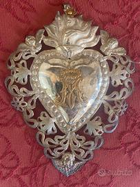 Ex voto in filigrana di argentoMonogramma “ Maria”