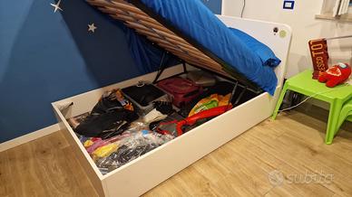 Letto Ikea una piazza e mezzo contenitore