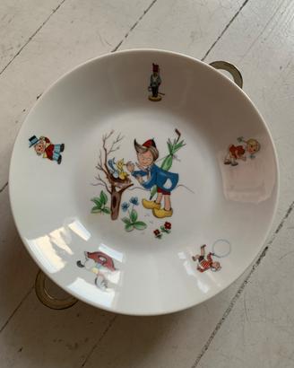 Carillon Vintage Reuge Piatto Termico bimbi Pappa