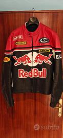 Giubbotto da Moto in Pelle Red Bull Racing Vintage