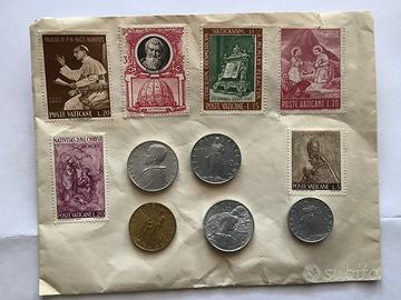 Francobolli e monete vaticane
