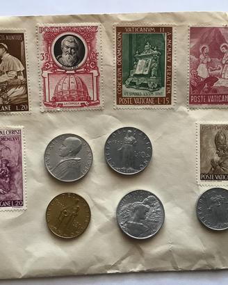 Francobolli e monete vaticane