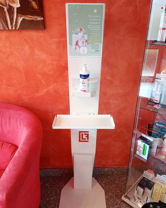 espositore porta gel disinfettante