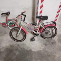 Tre bici da bambino