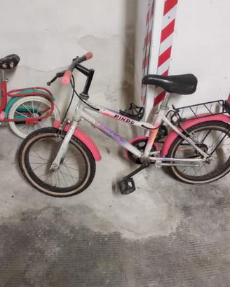 Tre bici da bambino