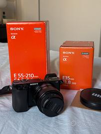 Sony A6000 + 3 obiettivi originali