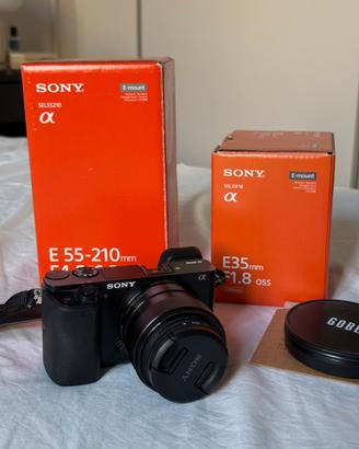Sony A6000 + 3 obiettivi originali