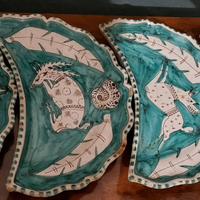 Mezzaluna in ceramica vietrese