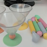 Tre coppette gelato vintage