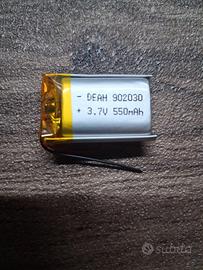 Batteria LiPo 3.7V 550 mAh 902030 Ricaricabile NUO
