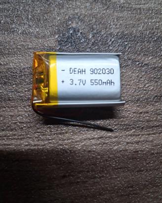 Batteria LiPo 3.7V 550 mAh 902030 Ricaricabile NUO