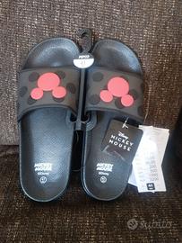 Ciabatte Disney Mickey Mouse nere nr. 41  Nuove