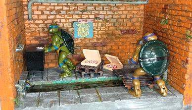 Diorama Scenario Fogne TMNT Tartarughe Ninja