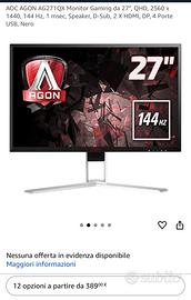 Monitor gaming aoc agon