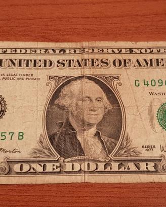 Banconota One Dollar USA del 1977