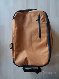 Zaino Einaudi, in poliestere, arancione, 40x20x25