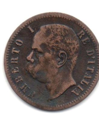 ITALIA 1900 - RARA moneta 2 c. (senza S) #W