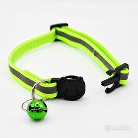 Collare gatto riflettente giallo fluo 